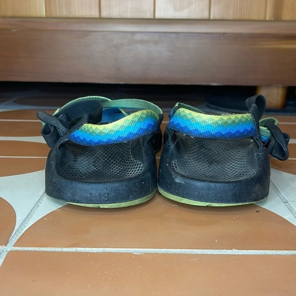 Chaco Z Yampa Fresh Blue and Green Sandals
